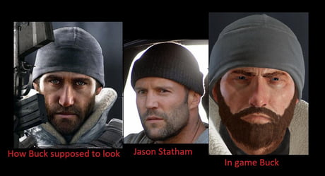 Jason Statham looks more like Buck than 