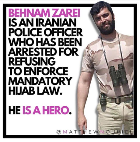 Finally a hero in iranian police force.