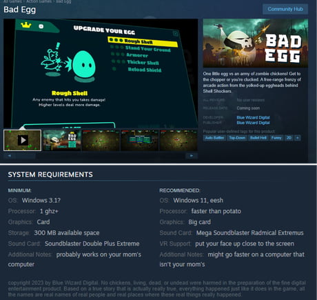 Bad Egg on Steam