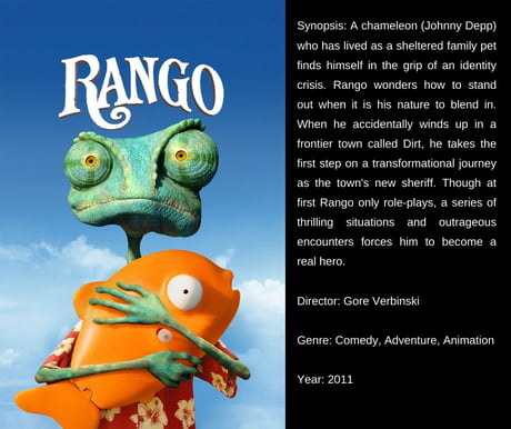 Unsolicited Movie Recommendation #66: Rango (2011) - 9GAG