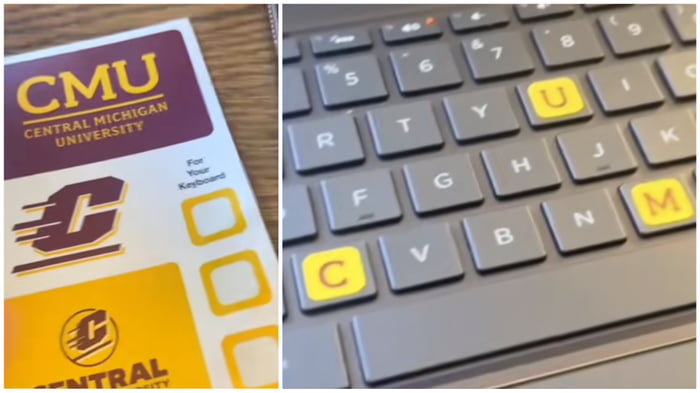 Central Michigan University Sent Out Stickers for Your Keyboard 9GAG central-michigan-university-sent-out-stickers-for-your-keyboard-9gag