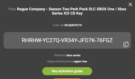 Rogue company xbox one on sale code