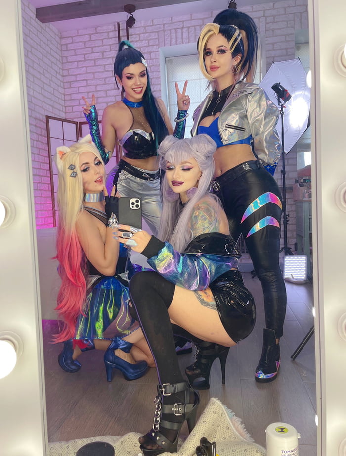 Ahri By Sia Siberia Evelynn By Leah Meow Kaisa By Octokuro Akali By Purple Btch From League 