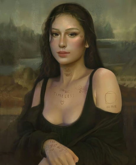 Mona Lisa If She Was Born In The 2000 S 9gag