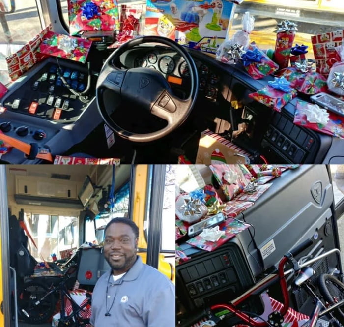 An elementary school bus driver asked every kid on his bus what they wanted for Christmas. He bought every child a gift.