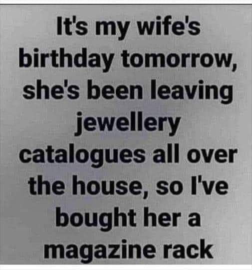 WIFE'S BIRTHDAY