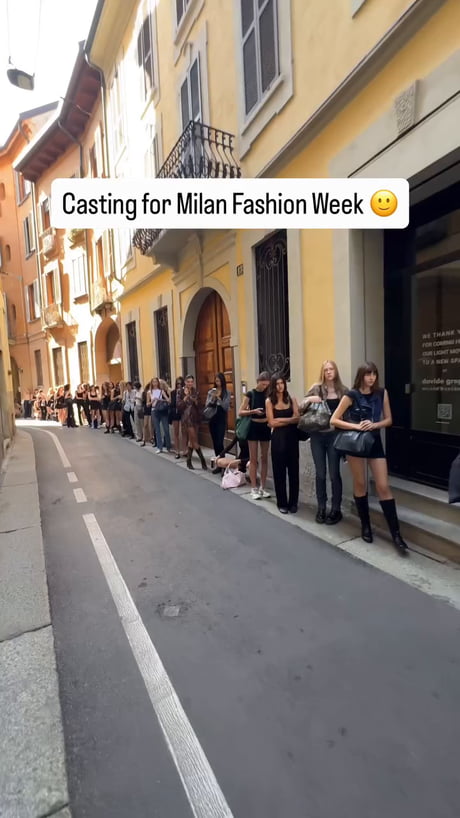 Casting for Milan fashion week