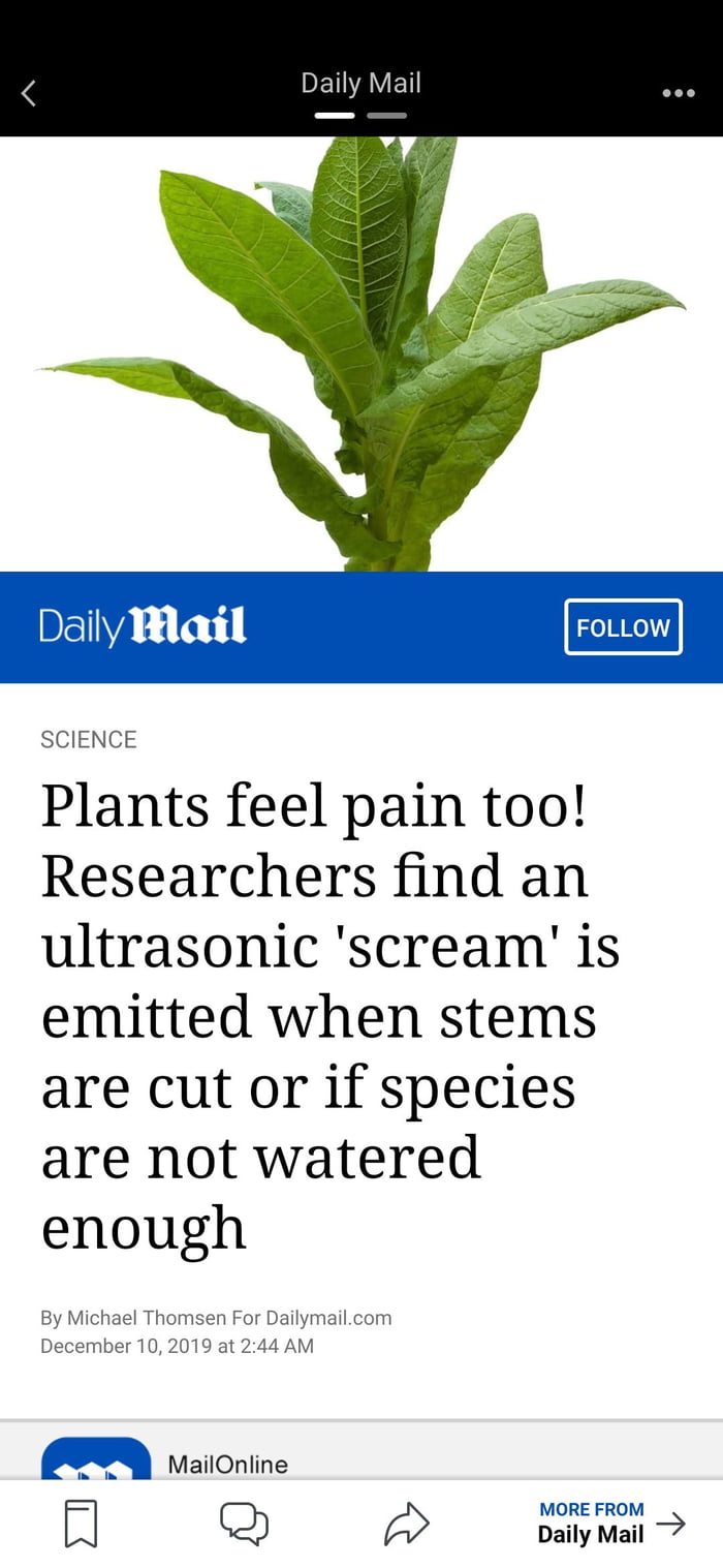 Plants feel pain too! 9GAG