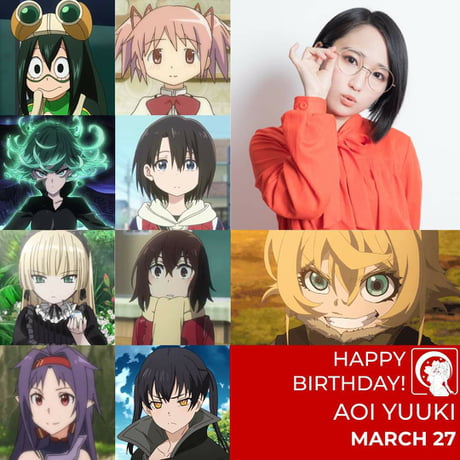 Anime Trending — Happy Birthday Aoi Yuuki! She has played many