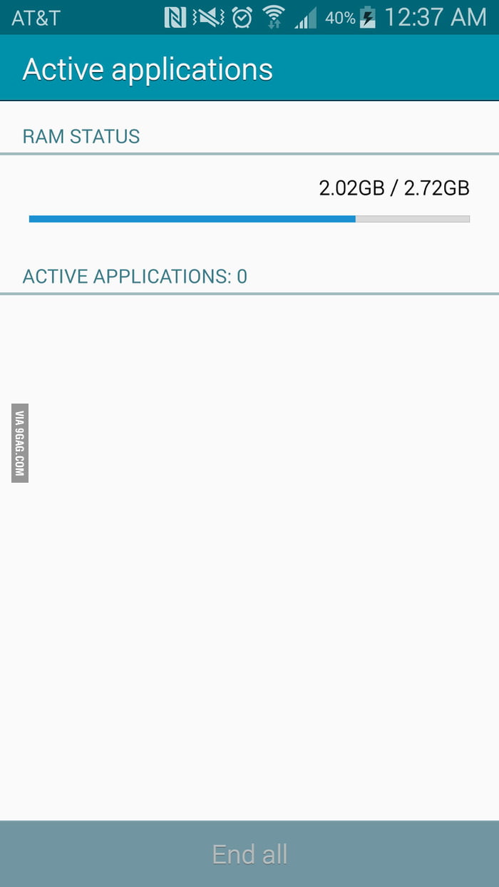 New phone with no apps. Thanks Samsung. - 9GAG