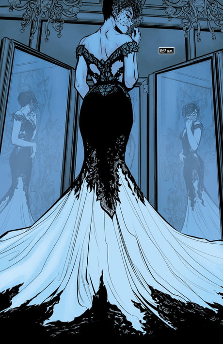 SPOILER ALERT Catwoman in her wedding dress (Batman 2016 Issue #44) - 9GAG