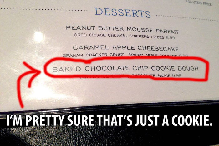 Fancy restraunts be like.