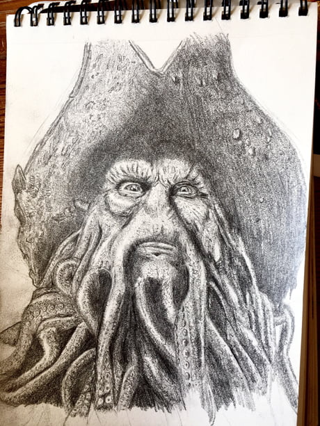 Davy Jones Art Print for Sale by Givic55  Redbubble