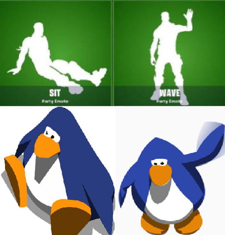 Fortnite x club penguin - 9GAG