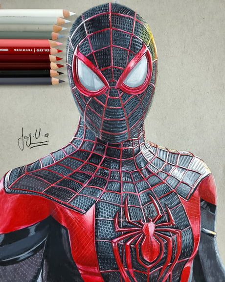 Spiderman Realistic Drawing - Drawing Skill