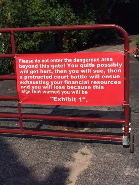 The Sign Can T Stop Me Because I Can T Read 9gag