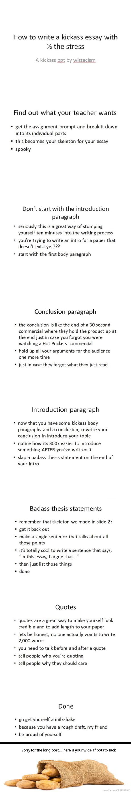 How to write an essay - 29GAG