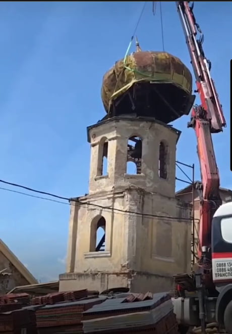An attempt was made to renovate a 300yo church in Bulgaria...