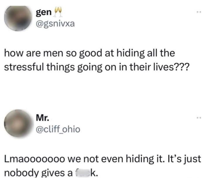 Not hiding it, just nobody cares