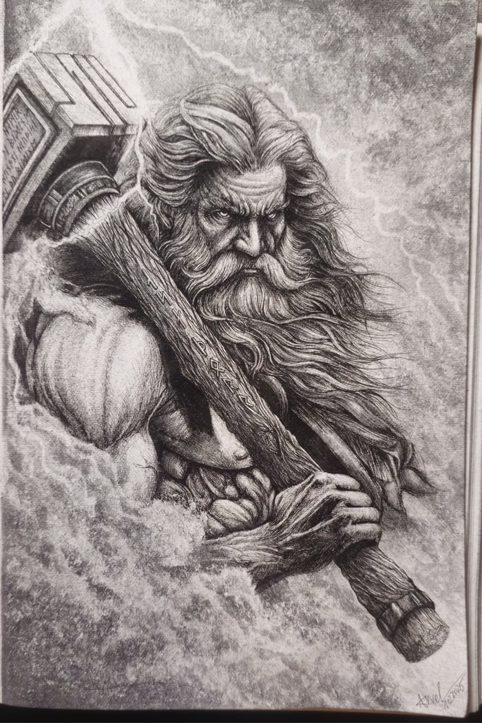 I made a drawing of Thor! I hope you like it guys!