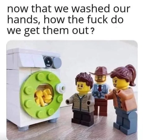 Lego people being way too literal
