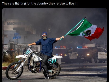 Why do they need to fly Mexican flag in USA?