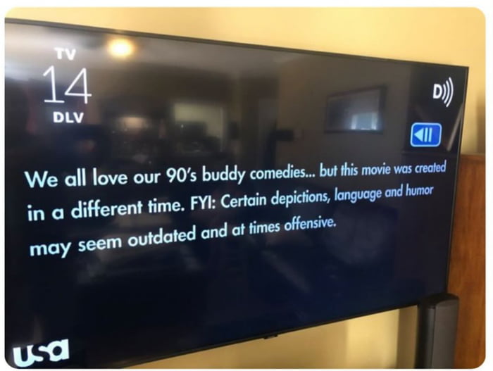 They put a warning in front of 'Rush Hour' because of Gen Z