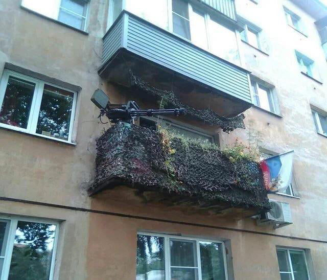 And always remember to reload the HMG after you hang your clothes out to dry :)
