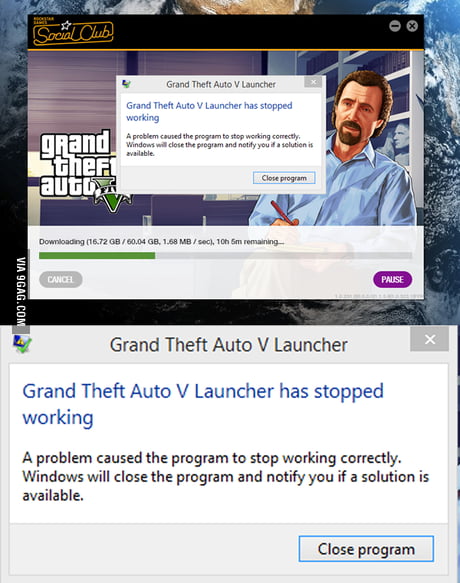 I left my PC on all night to download GTA V, and woke up to this :  r/gaming