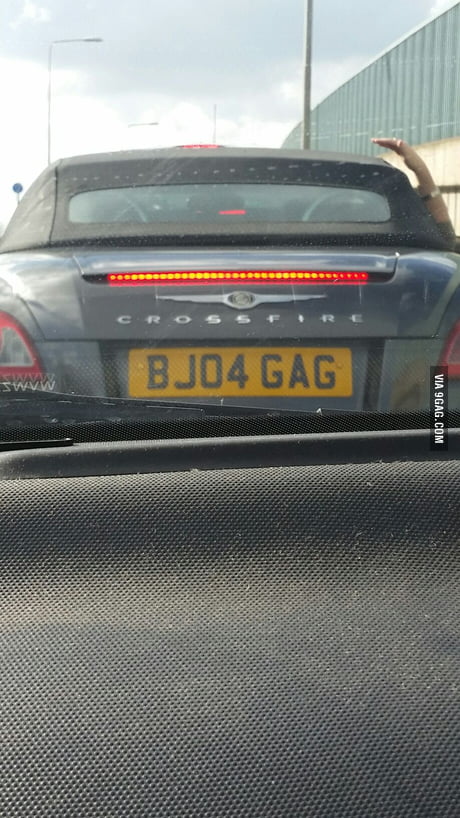 Can't put my finger on why this number plate is funny xx - 9GAG
