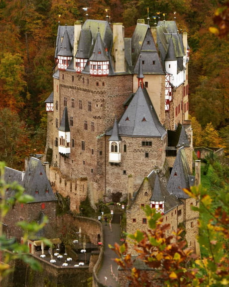 Eltz Castle Is A Medieval Castle Nestled In The Hills Above The Moselle River Between Koblenz And Trier Germany Burresheim Castle Eltz Castle And Lissingen Castle Are The Only Castles On The