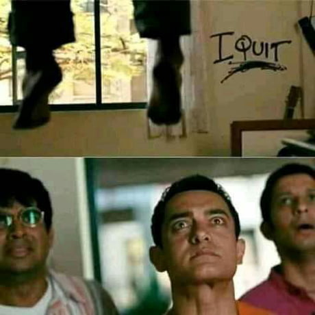 This is probably the most shocking scene in the movie 3 Idiots - a sad but accurate reflection of how pressure in school plays a part in affecting our mental health. - 9GAG This is probably the most shocking scene in the movie 3 Idiots - a sad but accurate reflection of how pressure in school plays a part in affecting our mental health. - 9GAG