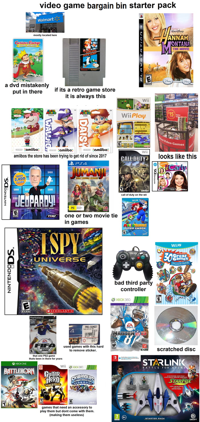 Video Game Bargain Bin Starter Pack - 9GAG