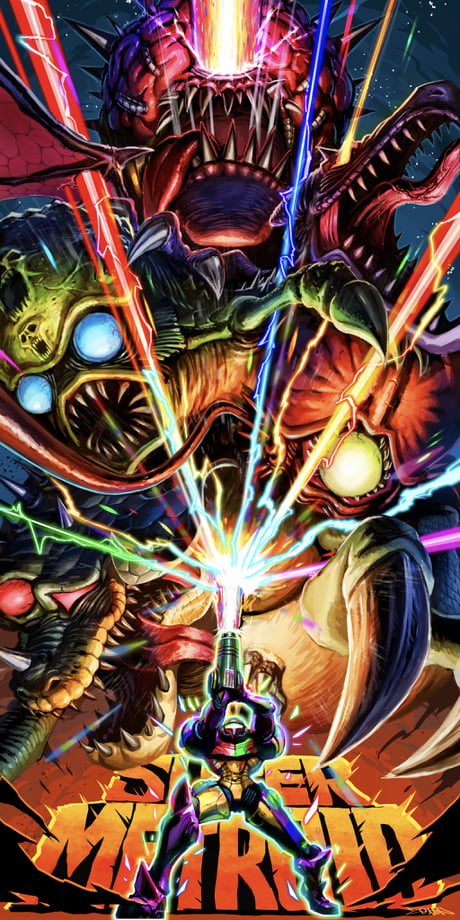 Super Metroid Poster By Kazumasa Yskn 9gag