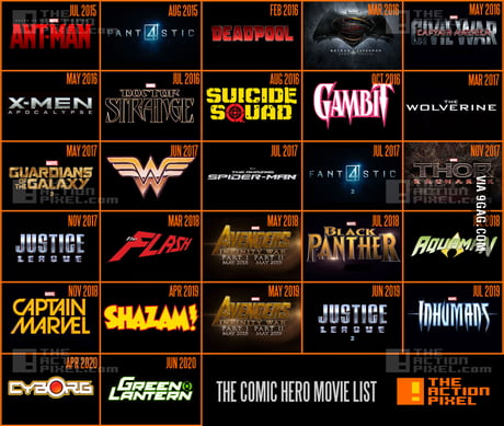 upcoming superhero movies