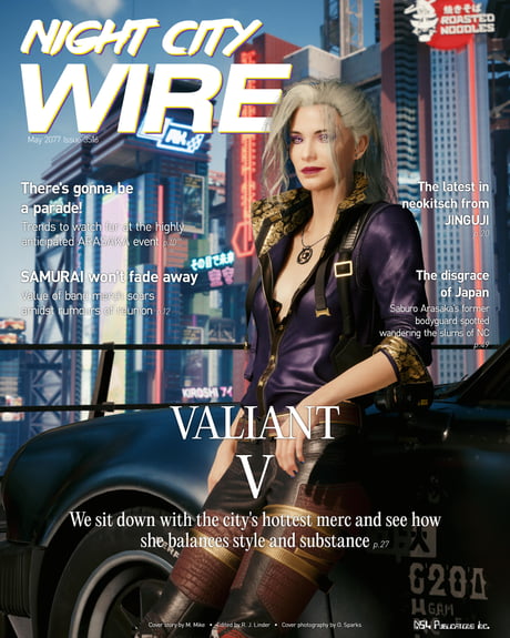 Night City Wire reimagined as an in-universe magazine - 9GAG