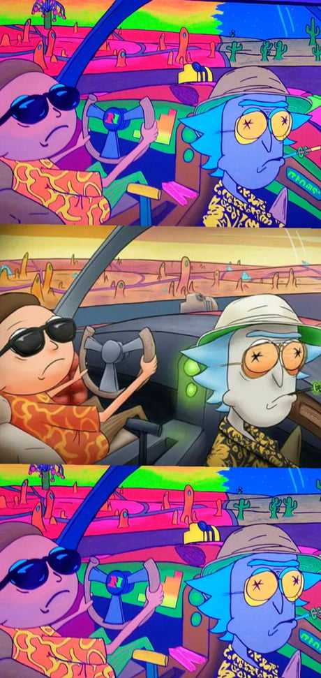 Rick And Morty Fear And Loathing In Las Vegas Phone Wallpaper 9gag