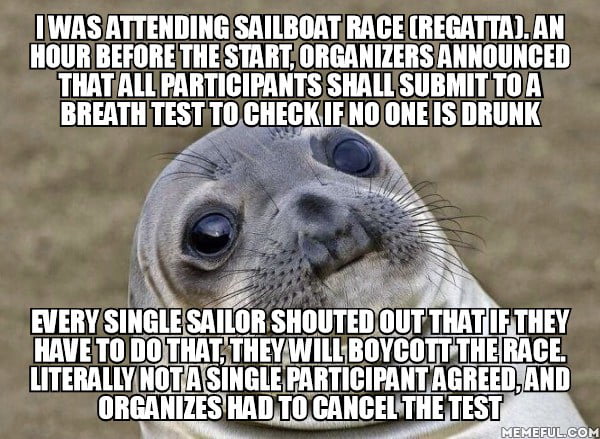 The race proceeded, and everything was fine. But still, goddamn. I've never seen people being so united in anything