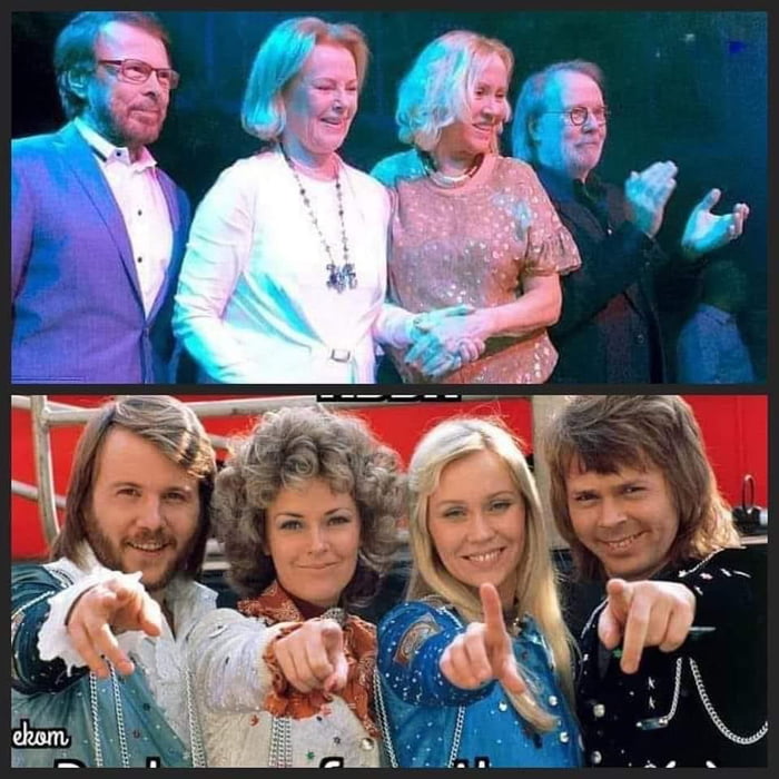 ABBA then and now - 9GAG