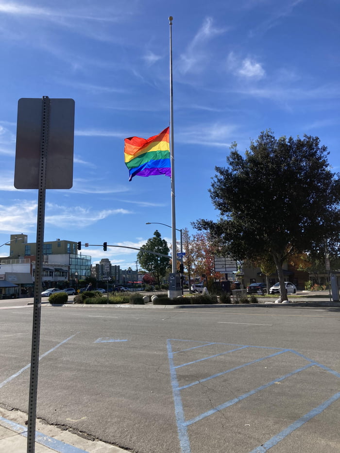 In San Diego California Hillcrest Neighborhood The Pride Flag Is At In San Diego California Hillcrest Neighborhood The Pride Flag Is At