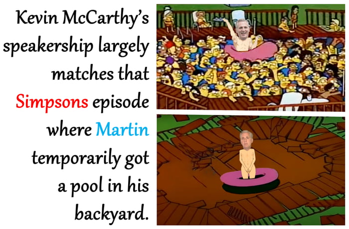 Ever Compare Kevin McCarthy's Speakership With Simpsons Season 6 ...