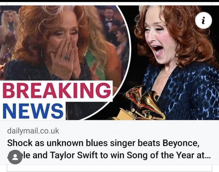 More proof gen z are retarded bonnie raitt a 73 year old blues singer
