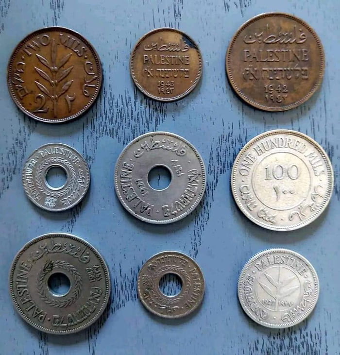 Copper & silver Palestinian coins belong to era before 1948 - 9GAG