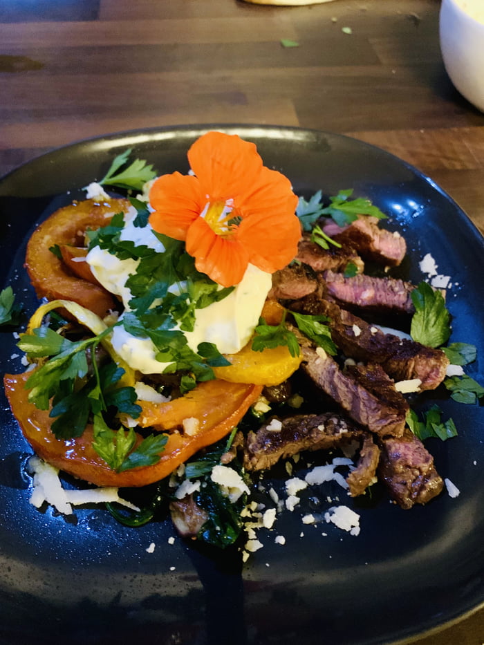 Thinking about opening my own bistro. Baby spinach with shiitake