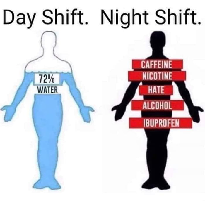 Night shift workers can see through your soul 9GAG