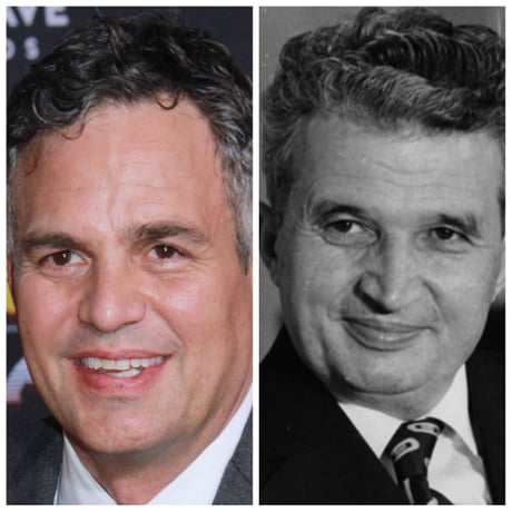 Am I the only one that thinks Mark Ruffalo looks like Nicolae Ceaușescu? -  9GAG