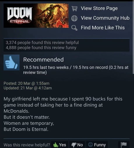 This review on the front page of steam - 9GAG