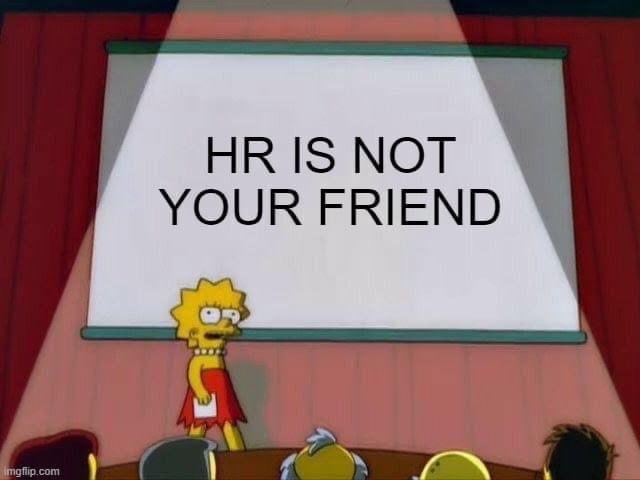 There is no human in HR