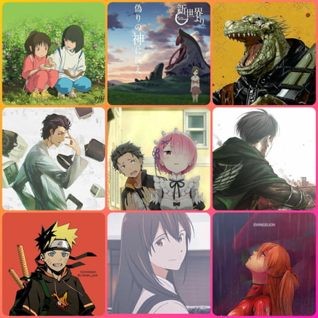 My Anime and Manga respectively 3x3. Even after 10 years, I'm