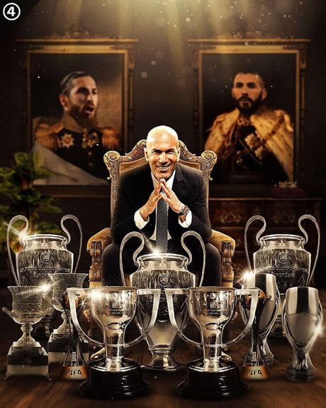 Real Madrid S Manager Zinedine Zidane Managed 209 Matches And Eleven Trophies Over 5 Seasons That S 19 Matches A Trophy 9gag